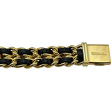 シャネル CHANEL プルミエール S H0001 ブラック ゴールドメッキ クオーツ レディース 腕時計
