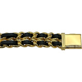 シャネル CHANEL プルミエール S H0001 ブラック ゴールドメッキ クオーツ レディース 腕時計