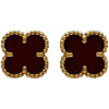 ヴァンクリーフ＆アーペル Van Cleef & Arpels スウィートアルハンブラカーネリアンピアス ピンクゴールド Au750 カーネリアン ジュエリー