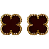 ヴァンクリーフ＆アーペル Van Cleef & Arpels スウィートアルハンブラカーネリアンピアス ピンクゴールド Au750 カーネリアン ジュエリー