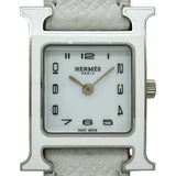エルメス HERMES Hウォッチ HH1.220 ホワイト ステンレススチール クオーツ レディース 腕時計