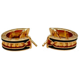 ブルガリ BVLGARI ビーゼロワンロックピアス ピンクゴールド Au750 セラミック ジュエリー
