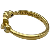 ティファニー TIFFANY＆CO オープンハートダイヤリング ゴールド 750 ダイヤモンド ジュエリー
