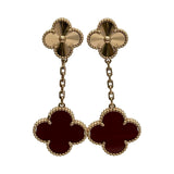 ヴァンクリーフ＆アーペル Van Cleef & Arpels マジックアルハンブラギョーシェカーネリアンピアス ピンクゴールド Au750 カーネリアン ジュエリー