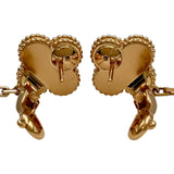 ヴァンクリーフ＆アーペル Van Cleef & Arpels マジックアルハンブラギョーシェカーネリアンピアス ピンクゴールド Au750 カーネリアン ジュエリー