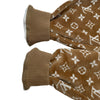 ルイ・ヴィトン LOUIS VUITTON モノグラム総柄タウアリングフーデッドパーカー FQST03 キャメル コットン メンズ パーカー
