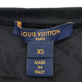 ルイ・ヴィトン LOUIS VUITTON エンボスモノグラムチェーン付ニットセーター FMKL55 ブラック シルク レディース ニット