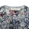 クリスチャン・ディオール Christian Dior フローラルジャガードカシミヤニットセーター 314S78AM421 ブルー カシミヤ レディース セーター