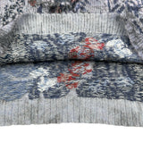 クリスチャン・ディオール Christian Dior フローラルジャガードカシミヤニットセーター 314S78AM421 ブルー カシミヤ レディース セーター