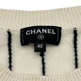 シャネル CHANEL ココマークロゴカシミヤニットセーター P74734 ホワイト カシミヤ レディース セーター