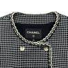 シャネル CHANEL ココマークボタンツイードジャケット P78818 ブラック レーヨン レディース テーラードジャケット