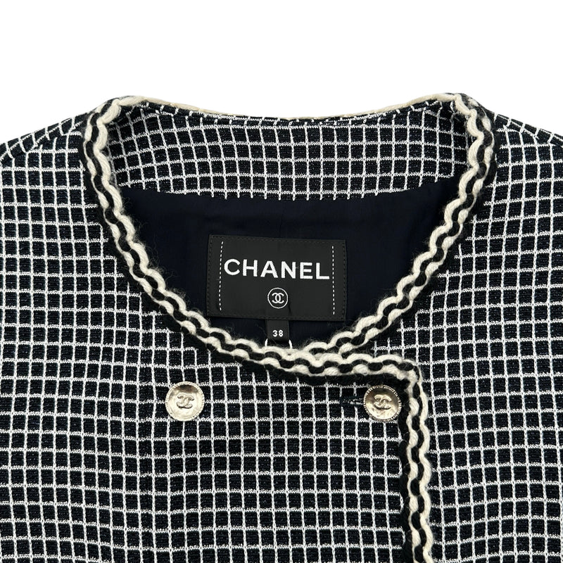 シャネル CHANEL ココマークボタンツイードジャケット P78818 ブラック