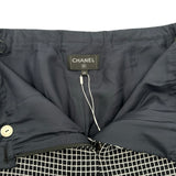 シャネル CHANEL ココマークボタンツイードストレートパンツ P78819 ブラック レーヨン レディース パンツ