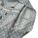 ルイ・ヴィトン LOUIS VUITTON モノグラム総柄ナイロンジャケット FPOW11 ブルー ナイロン レディース ナイロンジャケット