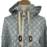 ルイ・ヴィトン LOUIS VUITTON モノグラム総柄ナイロンジャケット FPOW11 ブルー ナイロン レディース ナイロンジャケット