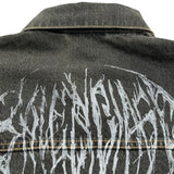 バレンシアガ BALENCIAGA メタルロゴラージフィットデニムジャケット 773804 グレー デニム メンズ デニムジャケット