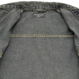 バレンシアガ BALENCIAGA メタルロゴラージフィットデニムジャケット 773804 グレー デニム メンズ デニムジャケット