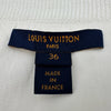 ルイ・ヴィトン LOUIS VUITTON デザインジップアップフライトジャケット FKDB95 ホワイト コットン レディース その他アウター