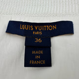 ルイ・ヴィトン LOUIS VUITTON デザインジップアップフライトジャケット FKDB95 ホワイト コットン レディース その他アウター