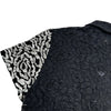 ルイ・ヴィトン LOUIS VUITTON スパンコールフラワーレース半袖ブラウス FHBB81 ブラック コットン レディース ブラウス
