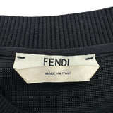フェンディ FENDI カートリモチーフスウェットシャツ ブラック レーヨン レディース スウェット