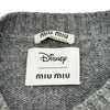 ミュウミュウ miu miu ×Disney アリスモチーフニットセーター MML288 グレー ウール レディース セーター
