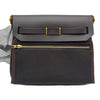 エルメス HERMES エールバッグジップミニ K刻 エベンヌ ゴールド金具 トワル/ハンター レディース ショルダーバッグ