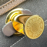 エルメス HERMES エールバッグジップミニ K刻 エベンヌ ゴールド金具 トワル/ハンター レディース ショルダーバッグ