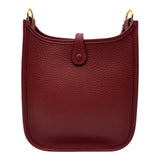 エルメス HERMES エヴリン TPM K刻 ルージュアッシュ ゴールド金具 トリヨン レディース ショルダーバッグ