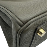 エルメス HERMES バーキン25 K刻印 ユーカリプタス ゴールド金具 トゴ レディース ハンドバッグ
