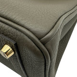 エルメス HERMES バーキン25 K刻印 ユーカリプタス ゴールド金具 トゴ レディース ハンドバッグ