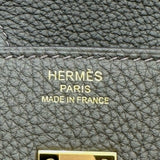 エルメス HERMES バーキン25 K刻印 ユーカリプタス ゴールド金具 トゴ レディース ハンドバッグ
