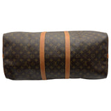 ルイ・ヴィトン LOUIS VUITTON キーポル・バンドリエール55 M41414 ブラウン モノグラム/レザー メンズ ボストンバッグ