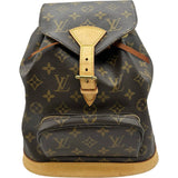 ルイ・ヴィトン LOUIS VUITTON モンスリMM M51136 ブラウン モノグラムキャンバス レディース リュック・デイパック