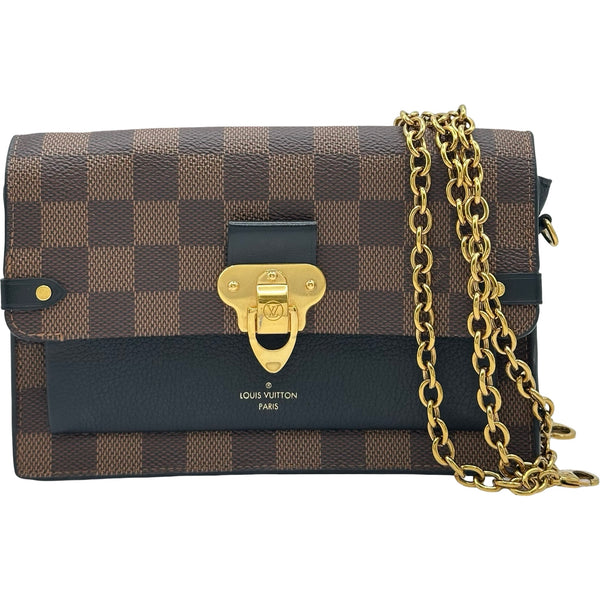 正規品　美品　Louis Vuitton ダミエ ヴァヴァンGM　イニシャル入り ルイ・ヴィトン LOUIS VUITTON ヴァヴァンPM N60221 ブラウン ダミエ