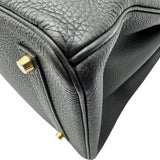 エルメス HERMES バーキン35 T刻 ブラック ゴールド金具 トゴ レディース ハンドバッグ