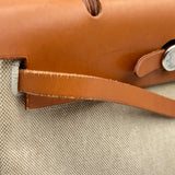 エルメス HERMES エールバッグPM □D刻印 エクリュ/ゴールド シルバー金具 トワル ハンター レディース ハンドバッグ ショルダーバッグ