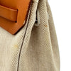 エルメス HERMES エールバッグPM □D刻印 エクリュ/ゴールド シルバー金具 トワル ハンター レディース ハンドバッグ ショルダーバッグ