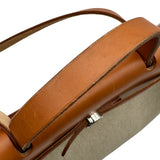 エルメス HERMES エールバッグPM □D刻印 エクリュ/ゴールド シルバー金具 トワル ハンター レディース ハンドバッグ ショルダーバッグ