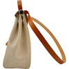 エルメス HERMES エールバッグPM □D刻印 エクリュ/ゴールド シルバー金具 トワル ハンター レディース ハンドバッグ ショルダーバッグ