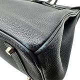 エルメス HERMES バーキン35 □H刻 ブルーオーシャン シルバー金具 トゴ レディース ハンドバッグ