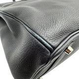 エルメス HERMES バーキン35 □H刻 ブルーオーシャン シルバー金具 トゴ レディース ハンドバッグ