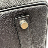 エルメス HERMES バーキン35 □H刻 ブルーオーシャン シルバー金具 トゴ レディース ハンドバッグ