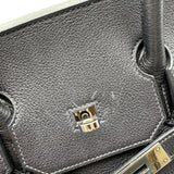 エルメス HERMES バーキン35 □H刻 ブルーオーシャン シルバー金具 トゴ レディース ハンドバッグ