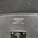 エルメス HERMES バーキン35 □H刻 ブルーオーシャン シルバー金具 トゴ レディース ハンドバッグ