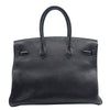 エルメス HERMES バーキン35 □H刻 ブルーオーシャン シルバー金具 トゴ レディース ハンドバッグ
