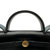 エルメス HERMES エールバッグジップPM K刻 ブラック ゴールド金具 トワル/ハンター レディース ショルダーバッグ