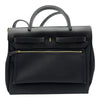 エルメス HERMES エールバッグジップPM K刻 ブラック ゴールド金具 トワル/ハンター レディース ショルダーバッグ