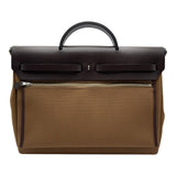 エルメス HERMES エールバッグジップ39 W刻 エベンヌ シルバー金具 トワル/ハンター メンズ ショルダーバッグ