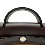エルメス HERMES エールバッグジップ39 W刻 エベンヌ シルバー金具 トワル/ハンター メンズ ショルダーバッグ